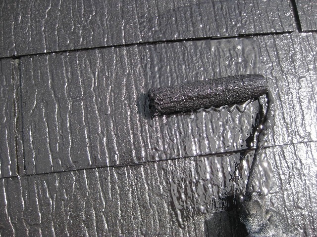 二回目の屋根塗り